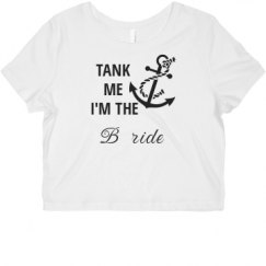 Ladies Slim Fit Crop Top Tee