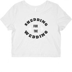 Ladies Slim Fit Crop Top Tee