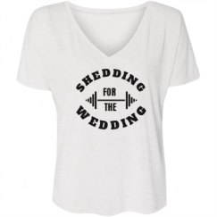 Ladies Flowy Slouchy V-Neck Tee