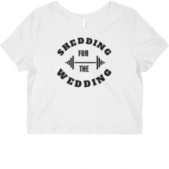 Ladies Slim Fit Crop Top Tee