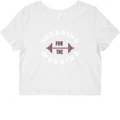 Ladies Slim Fit Crop Top Tee