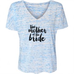 Ladies Flowy Slouchy V-Neck Tee