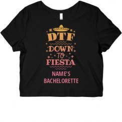 Ladies Slim Fit Crop Top Tee