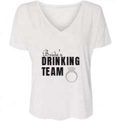 Ladies Flowy Slouchy V-Neck Tee