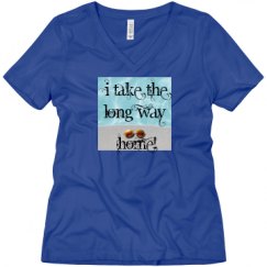 Ladies Relaxed Fit V-Neck Tee