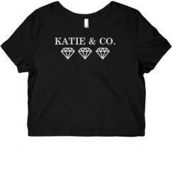Ladies Slim Fit Crop Top Tee