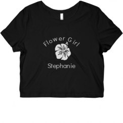 Ladies Slim Fit Crop Top Tee