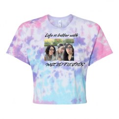 Women's Tie Dye Crop Top Tee