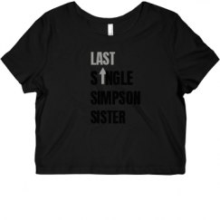 Ladies Slim Fit Crop Top Tee