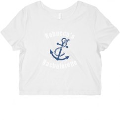 Ladies Slim Fit Crop Top Tee