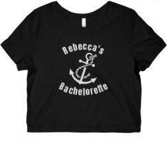 Ladies Slim Fit Crop Top Tee