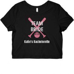 Ladies Slim Fit Crop Top Tee