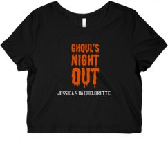 Ladies Slim Fit Crop Top Tee