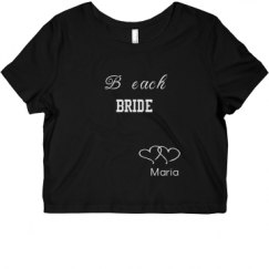 Ladies Slim Fit Crop Top Tee