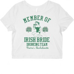 Ladies Slim Fit Crop Top Tee