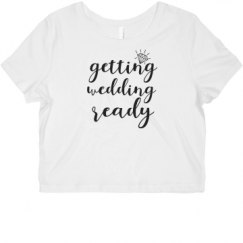 Ladies Slim Fit Crop Top Tee