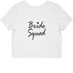 Ladies Slim Fit Crop Top Tee