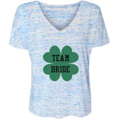 Ladies Flowy Slouchy V-Neck Tee