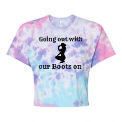 Women's Tie Dye Crop Top Tee