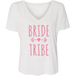 Ladies Flowy Slouchy V-Neck Tee