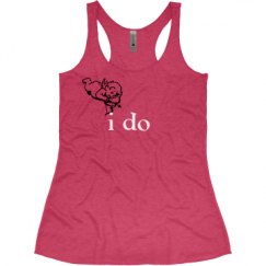 Ladies Slim Fit Super Soft Racerback Triblend Tank