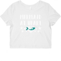 Ladies Slim Fit Crop Top Tee