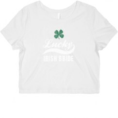 Ladies Slim Fit Crop Top Tee