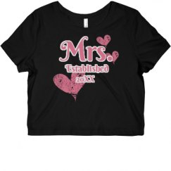 Ladies Slim Fit Crop Top Tee