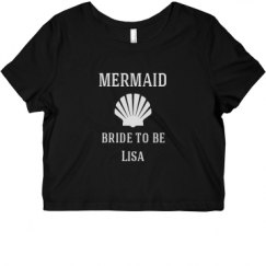 Ladies Slim Fit Crop Top Tee