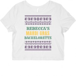 Ladies Slim Fit Crop Top Tee