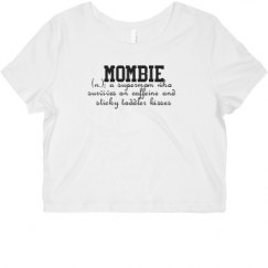 Ladies Slim Fit Crop Top Tee