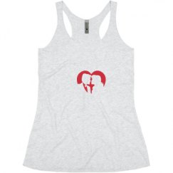 Ladies Slim Fit Super Soft Racerback Triblend Tank
