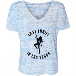 Ladies Flowy Slouchy V-Neck Tee