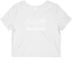 Ladies Slim Fit Crop Top Tee