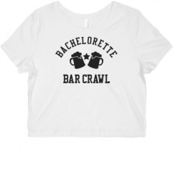 Ladies Slim Fit Crop Top Tee