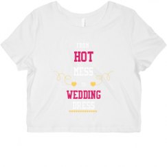 Ladies Slim Fit Crop Top Tee