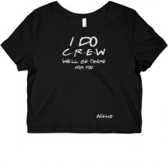 Ladies Slim Fit Crop Top Tee