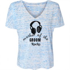 Ladies Flowy Slouchy V-Neck Tee