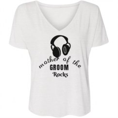 Ladies Flowy Slouchy V-Neck Tee