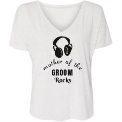 Ladies Flowy Slouchy V-Neck Tee