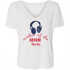 Ladies Flowy Slouchy V-Neck Tee