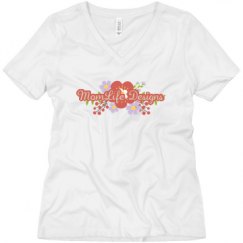 Ladies Relaxed Fit V-Neck Tee