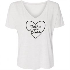 Ladies Flowy Slouchy V-Neck Tee