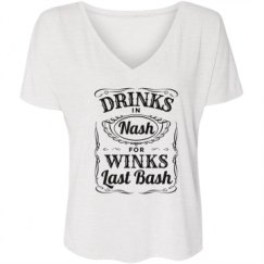 Ladies Flowy Slouchy V-Neck Tee