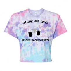 Women's Tie Dye Crop Top Tee
