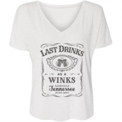 Ladies Flowy Slouchy V-Neck Tee