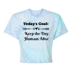 Women's Tie Dye Crop Top Tee