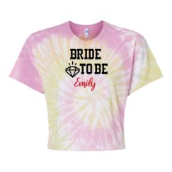 Women's Tie Dye Crop Top Tee