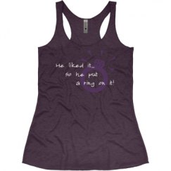 Ladies Slim Fit Super Soft Racerback Triblend Tank