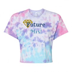 Women's Tie Dye Crop Top Tee